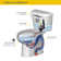 Colony 1.6 GPF Single Flush Toilet Tank only for 10" Rough in
