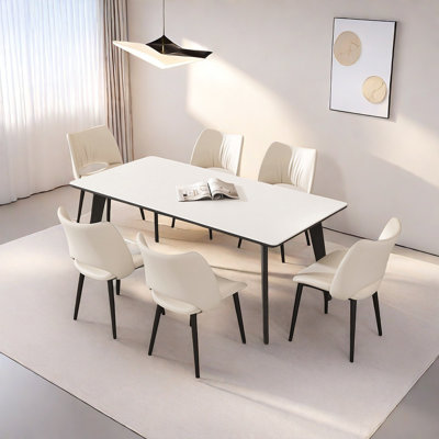Simple light luxury table and chair