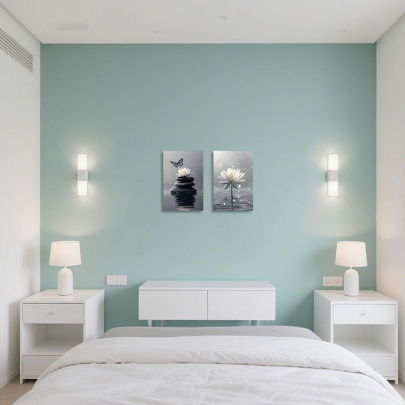 2 Piece Wrapped Canvas Wall Art