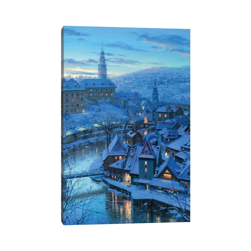 Twilight In Krumlov by Evgeny Lushpin - Wrapped Canvas Print, 152.5 cm H x 101.5 cm W