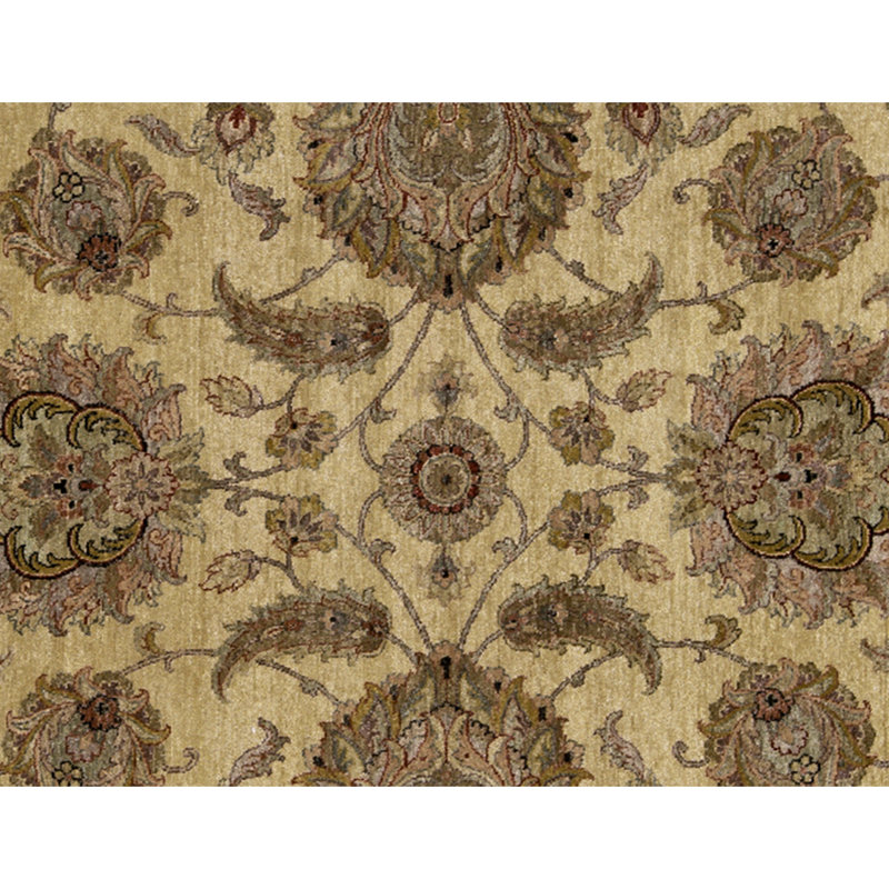 Tapis doré de haute qualité noué à la main