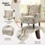 Fauteuil d'appoint à oreilles rembourré Anndi-88046188