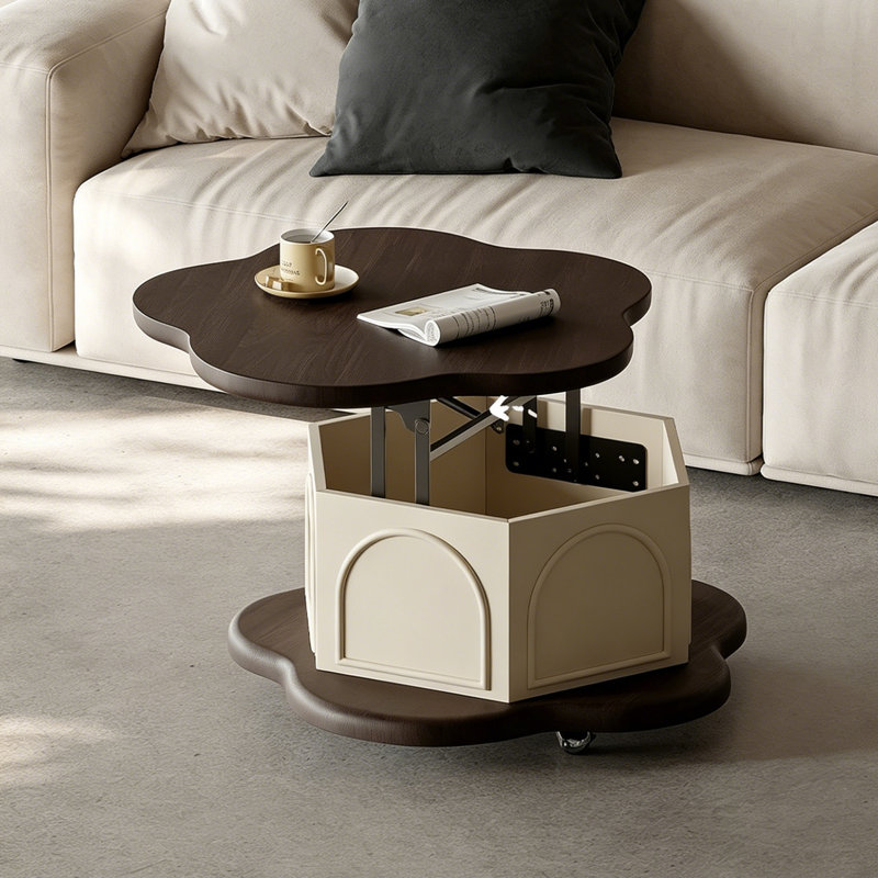 Table basse mobile de style français, Brown / Silver