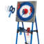 Ensemble de jeu de lancer de hache Eastpoint - 8 haches de jet en mousse et en plastique - Cadre en acier robuste - Plus de 5 pi de hauteur - Se plie à plat pour les jeux extérieurs portables - Cible en poils unique pour les jeux de jardin