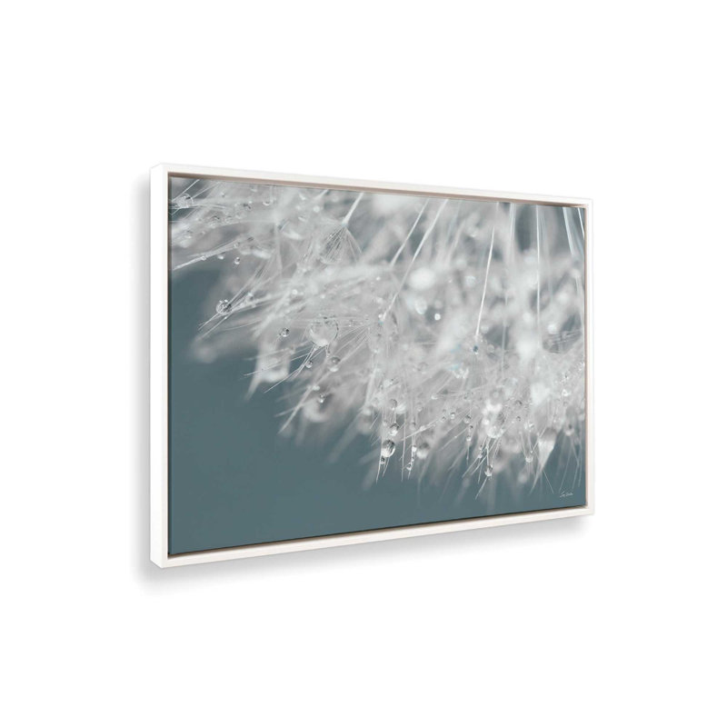 «Droplet in Time II» par Lori Deiter, reproduction d'art, 24 W x 18 H, White, Framed Canvas