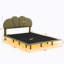 Lit flottant Kerionna avec tête de lit et pieds en cuir-1188669180-1188669183