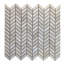 White Oak Marble Small Chevron Mosaic