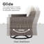Chaises pivotantes de patio Red Barrel Studio®-1329908842