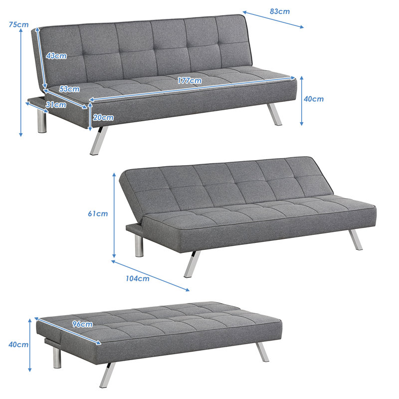 Janno 3 Seater Linen Sleeper
