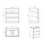Meuble-lavabo mural simple 29,9 po avec plateau en mélamine Clinnie-480385241