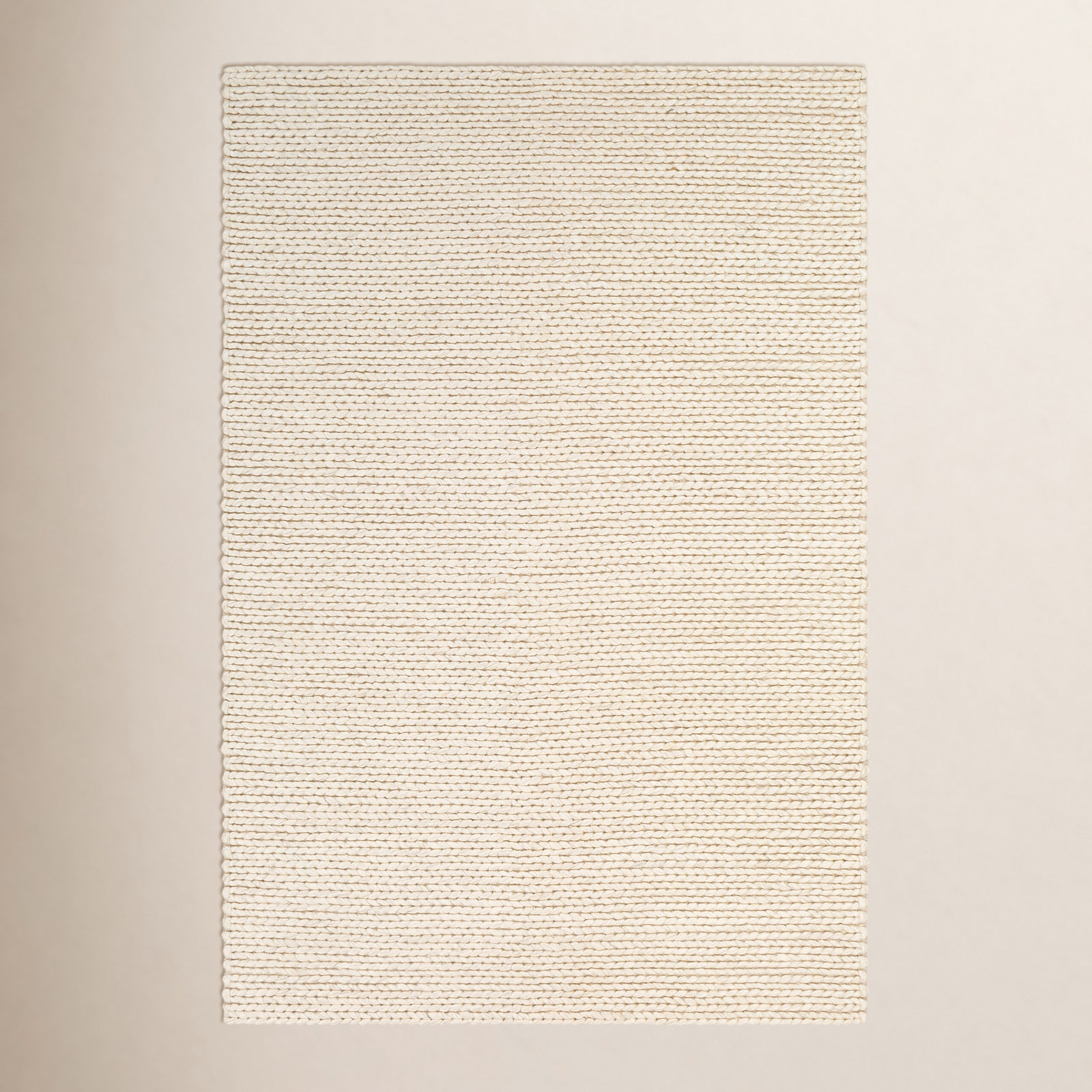 Ithaca Cream Hand-Woven Rug, Rectangle 8' x 10'