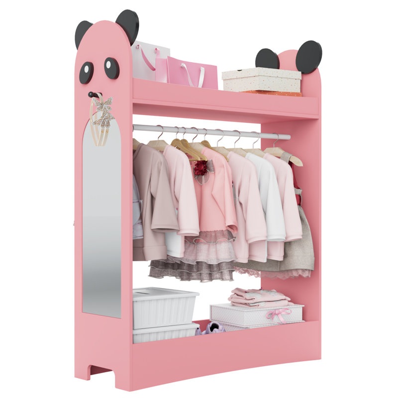 Manufactured Wood Wardrobe, Pink