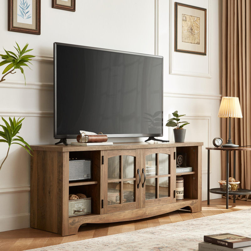 Sullivan TV Stand, Brown, 22"H x 58"L x 15.4"W