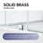 EV Series 54In. - 55In. W X 72In. Frameless Swing Hinge Glass Shower Door | 1 Inches Width Adjustment For Each Size | 3/8 In. Thickness Tempered Clear Glass | Adjustment Uneven Walls-120357062-128669229
