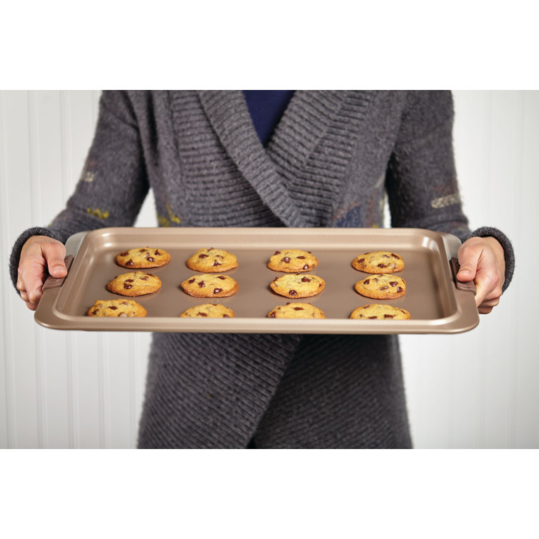 Anolon Advanced Bakeware Nonstick Sheet Pan and Crisper Set, 10-Inch x  15-Inch, Graphite 