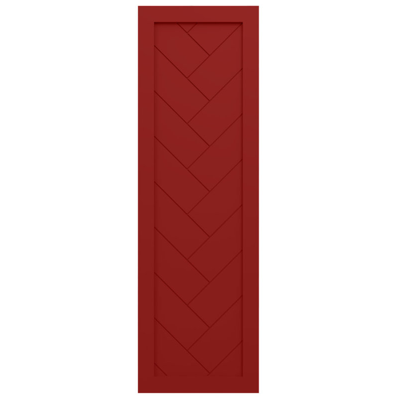 Volets de style moderne EnduraCore, L 12 po, Rouge feu, H 36 po