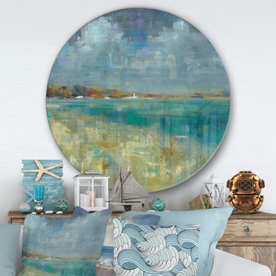 «Sky and Sea», reproduction d'art sur cercle en métal