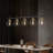 5-light Modern Kitchen Island Linear Pendant Light With Seeded Globe Glass Shades-1005892344