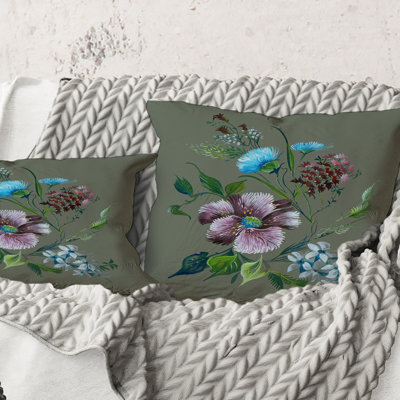 Floral Throw Pillow