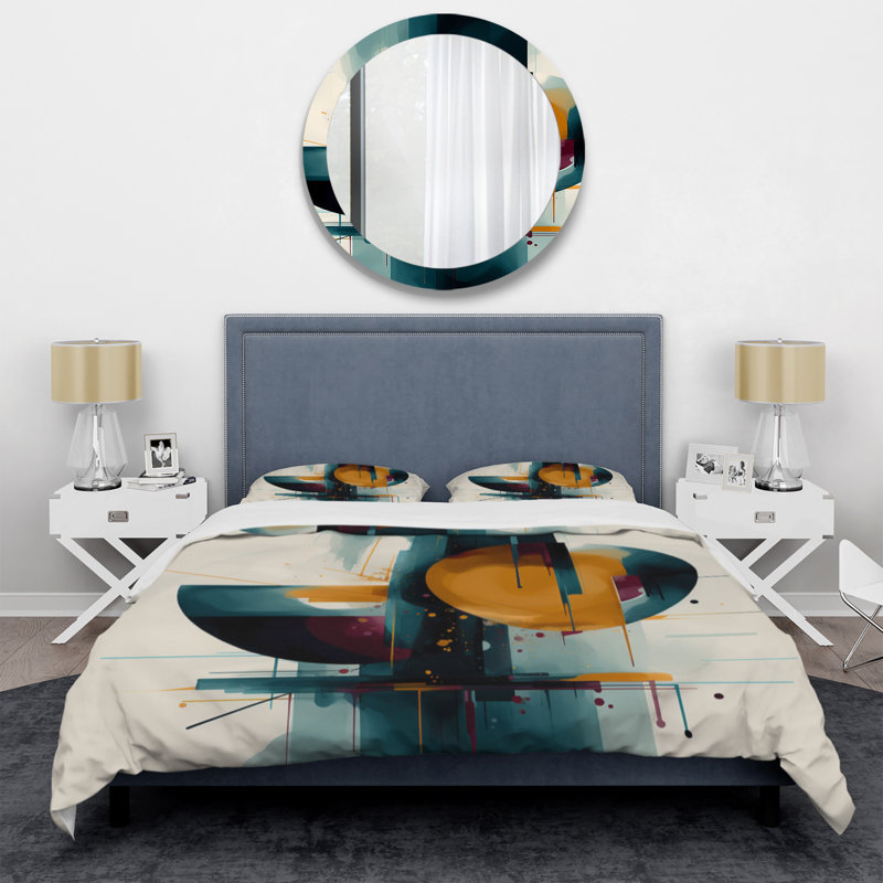 Ensemble de housse de couette en microfibre / polyester The Geometric Of Light III