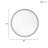 Beaded Round Wall Mirror 36"D-107466255