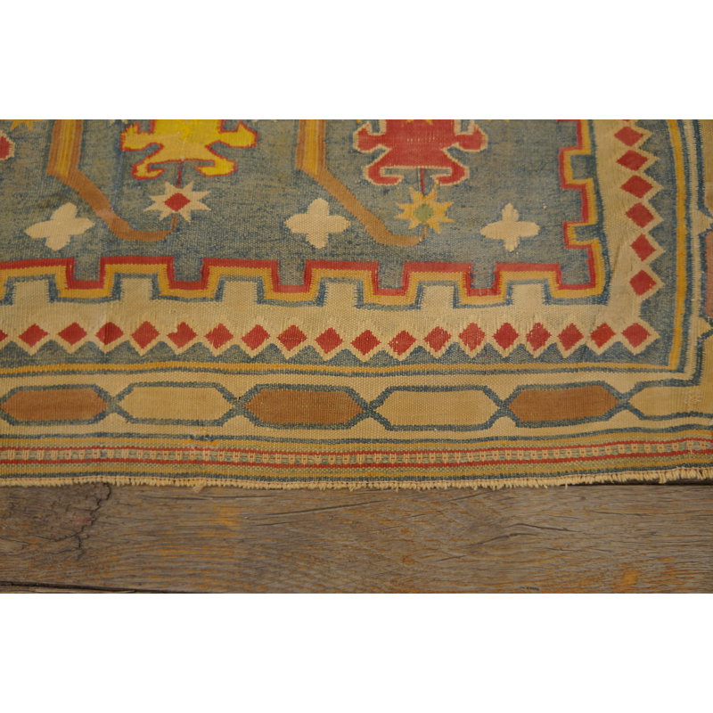 Warm Light brown Antique Tribal Geometric Small Indian Flat Weave Dhurrie Carpet