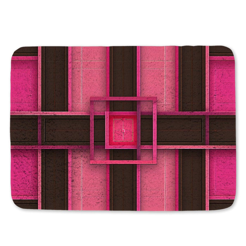 Ilmi Microfiber / Microsuede Non-Slip Bath Mat, 17"W x 24"L