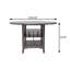 60.4" W COUNTER HEIGHT TABLE, GRAY-129759789