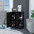 Tennessee Bar Cart, One Cabinet With Division, Six Cubbies For Liquor, Two Shelves-1429483346