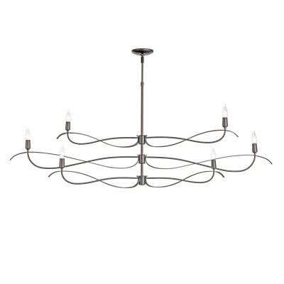 Willow 6 - Light Candle Style Classic Chandelier