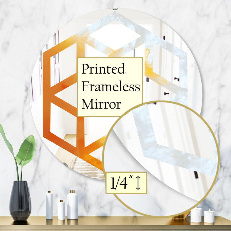 Miroir mural Hexagon Star, H 31,5 po x l po
