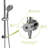 10Inch Shower - Dual Heads, 5 Water Outlet Modes, Wall Mounted, Bathroom Accessory Part-126673668