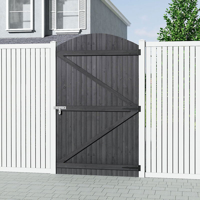 Adelphie Wood Gate, 180cm H x 105cm W x 3cm D