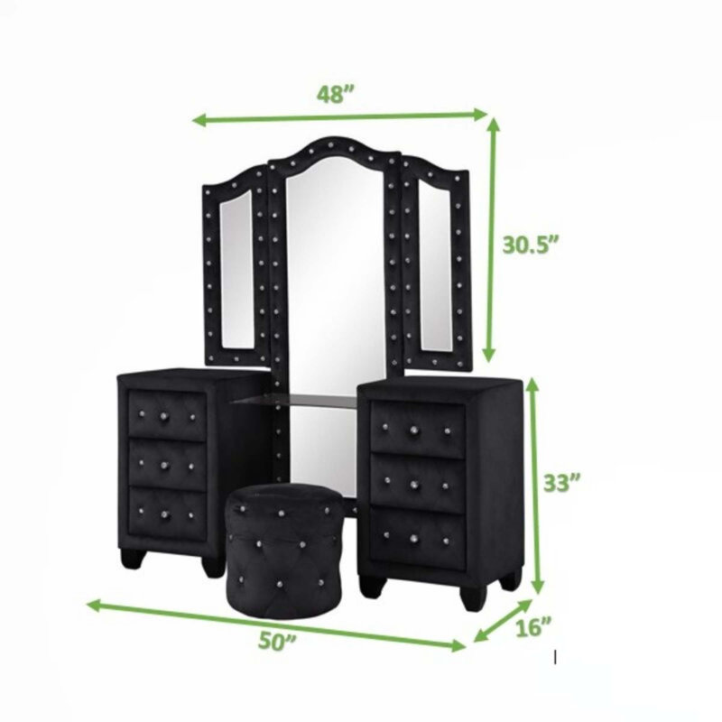 Ensemble de chambre à coucher 5 pièces, Très grand