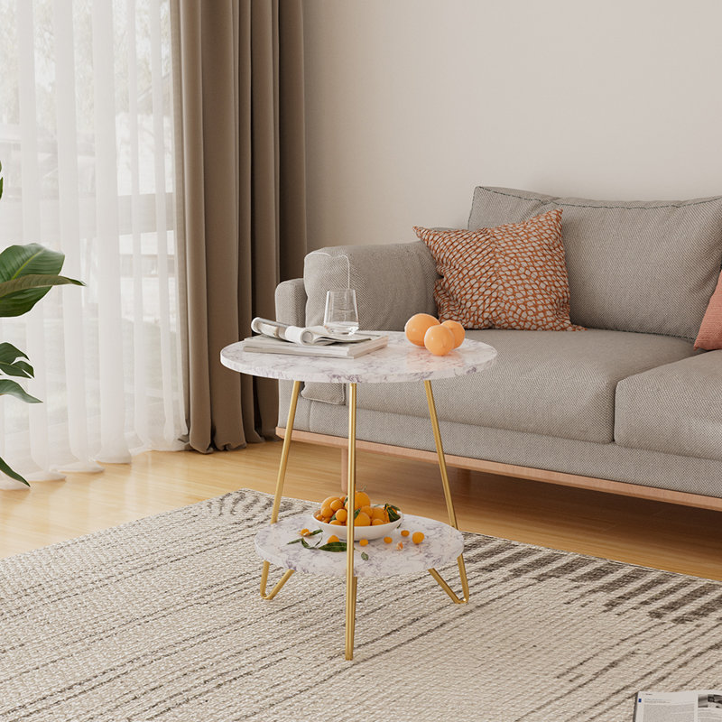 Tray Top Pedestal End Table