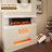 3-Sided Wall Mounted Led Electric Fireplace With Floating Mantel,Remote Control Adjustable Heat-1952734348-1963588502