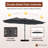 15 Ft Patio Market Umbrella with Base-86773835