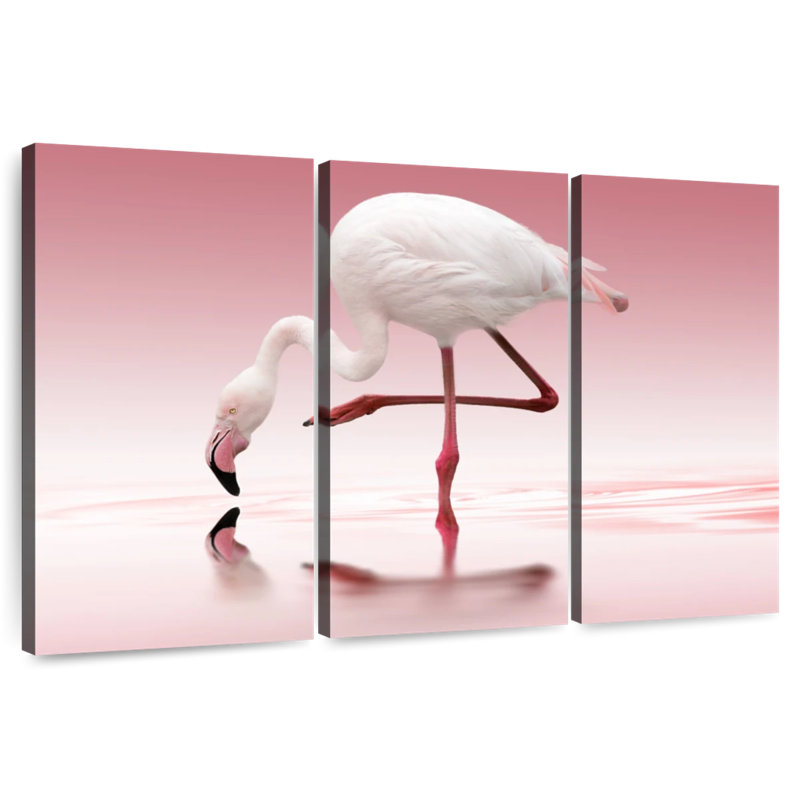 Brampt Bent Flamingo, 24" H x 38" W
