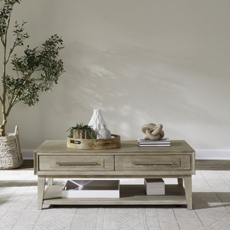 Chantee Cocktail Table w/ 2 Drawers & Casters