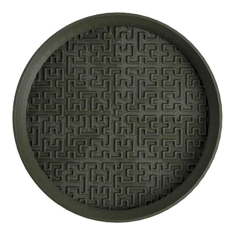 Soucoupe pour plante Nansy, H 0,72 po x l 6,5 po x P 6,5 po, Olive