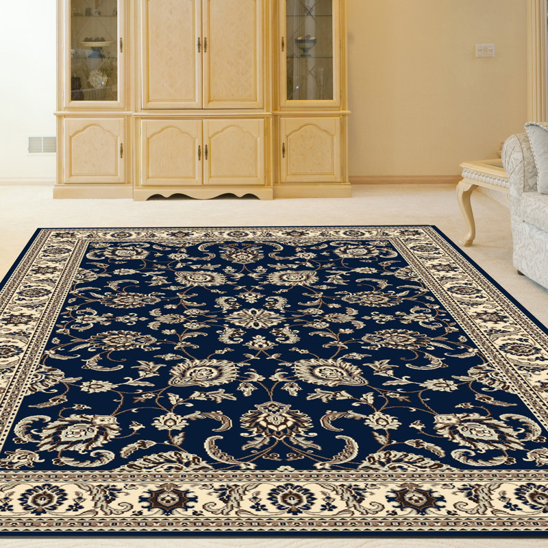 Tapis bleu Scottsdale, Rectangle 5 pi 5 po x 7 pi 7 po