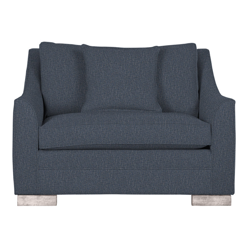 Chaise et demi 50,5 po Nicholas, Perigold Page bleu marine, Gris tourterelle