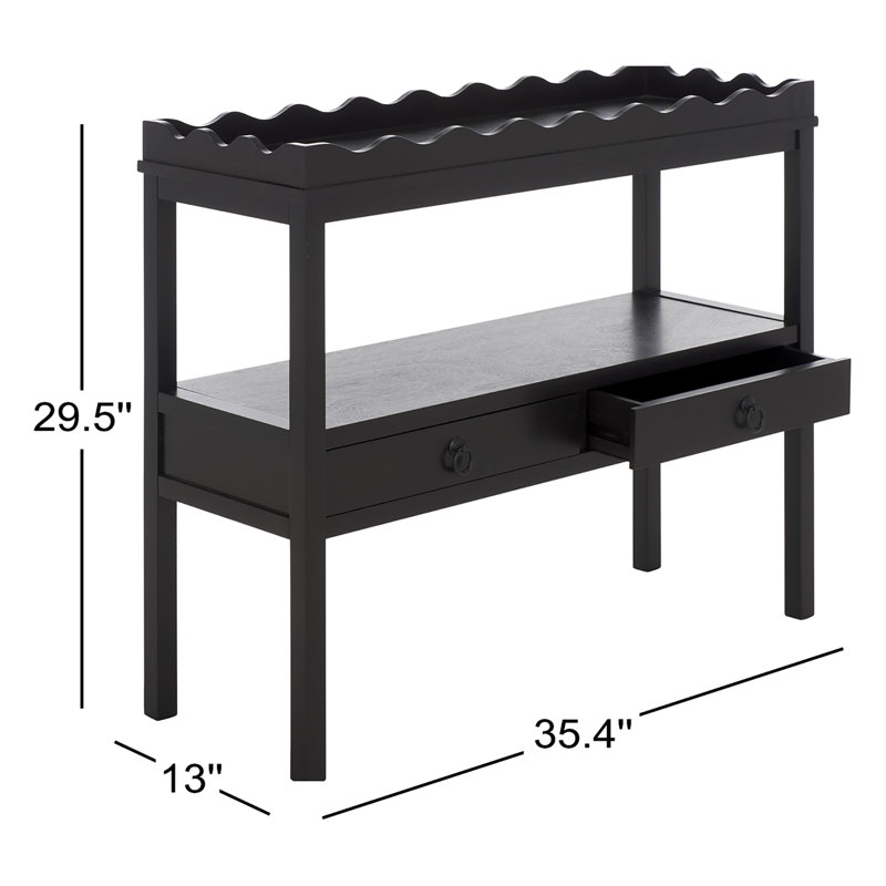 Darlyn 2 Draw Console, Matte Black