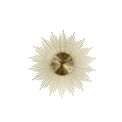 25" Gold Sunburst Wall Clock