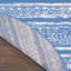 Tapis bleu / ivoire Pleasanton-53789612