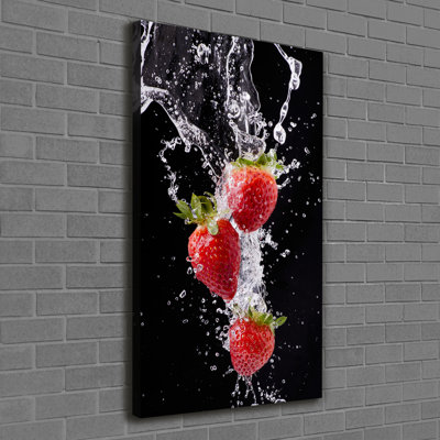 Strawberries - Wrapped Canvas Print