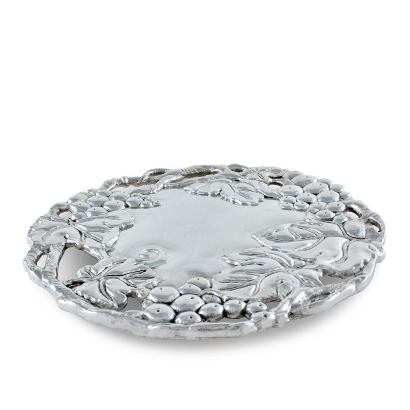 Grape Aluminum Round Trivet