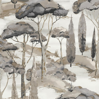 Arcadia Collection Branched Trees Motive Wallpaper Roll