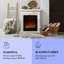 Klarstein 60cm W White Electric Fireplace