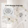 Wall Mounted Thermostatic Complete Rainfall Shower System with 6 Body Jets and Rough-in Valve